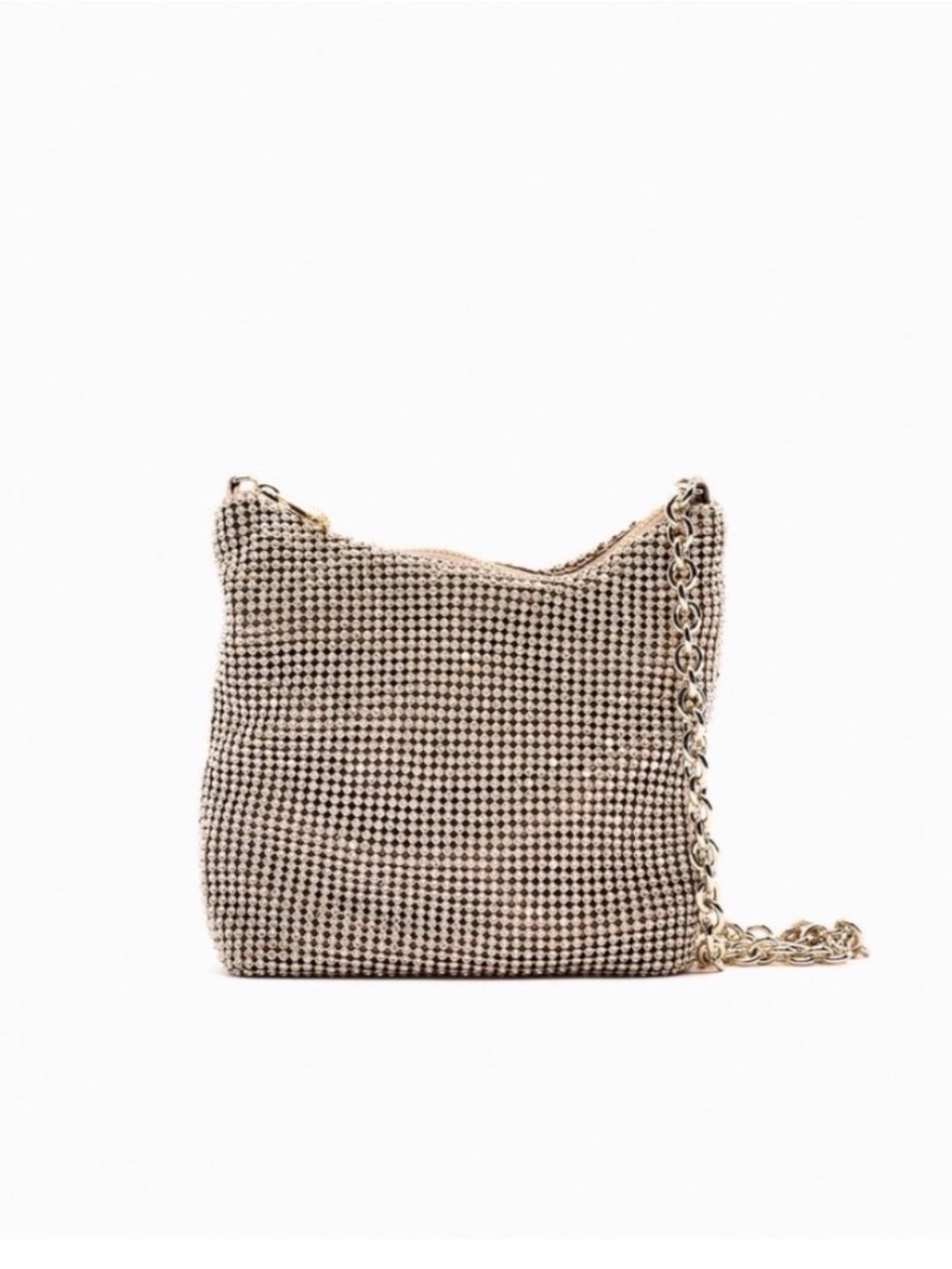ZARA Rhinestone Crystal Mini
Hobo silver Chain Strap Crossbody
Handbag - Picture 5 of 6